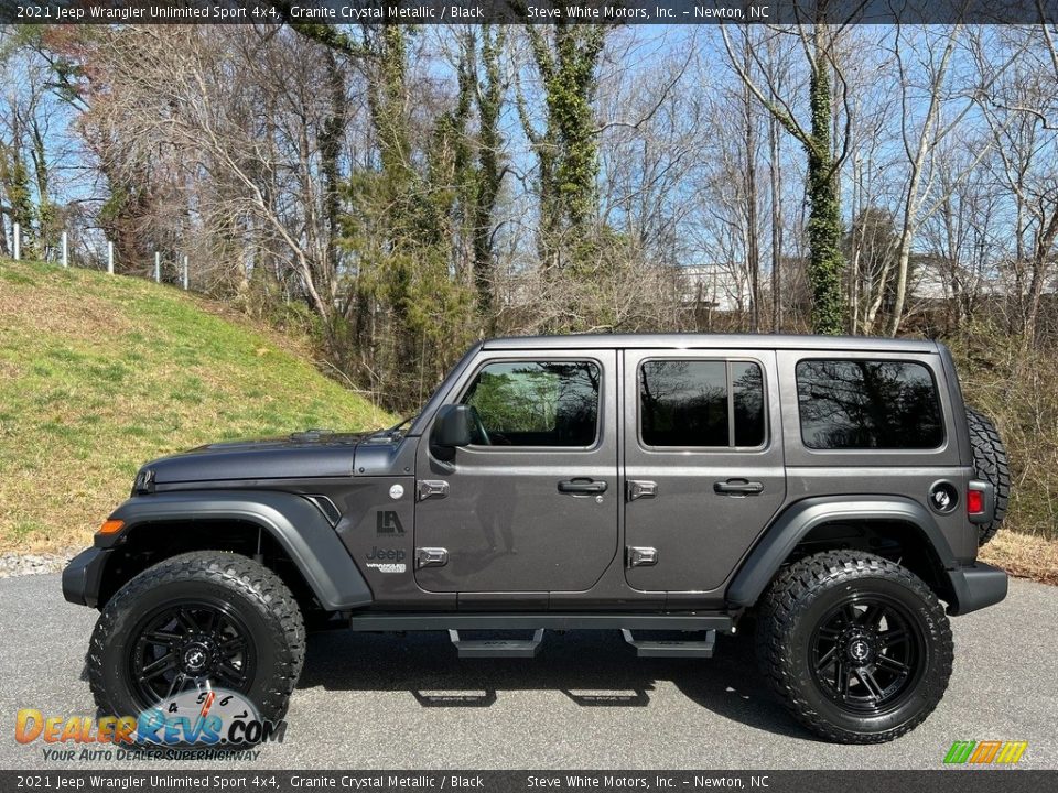 2021 Jeep Wrangler Unlimited Sport 4x4 Granite Crystal Metallic / Black Photo #1