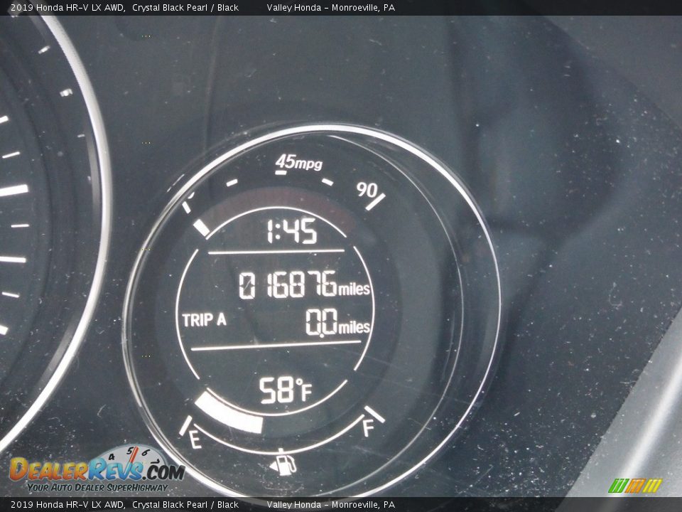 2019 Honda HR-V LX AWD Crystal Black Pearl / Black Photo #28