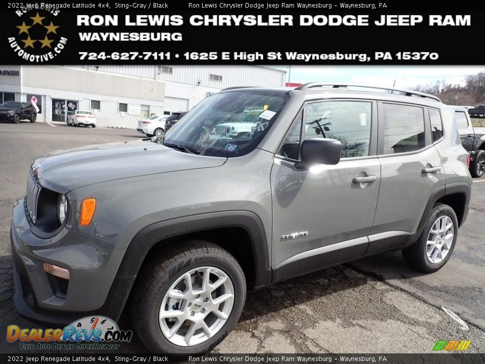 2022 Jeep Renegade Latitude 4x4 Sting-Gray / Black Photo #1