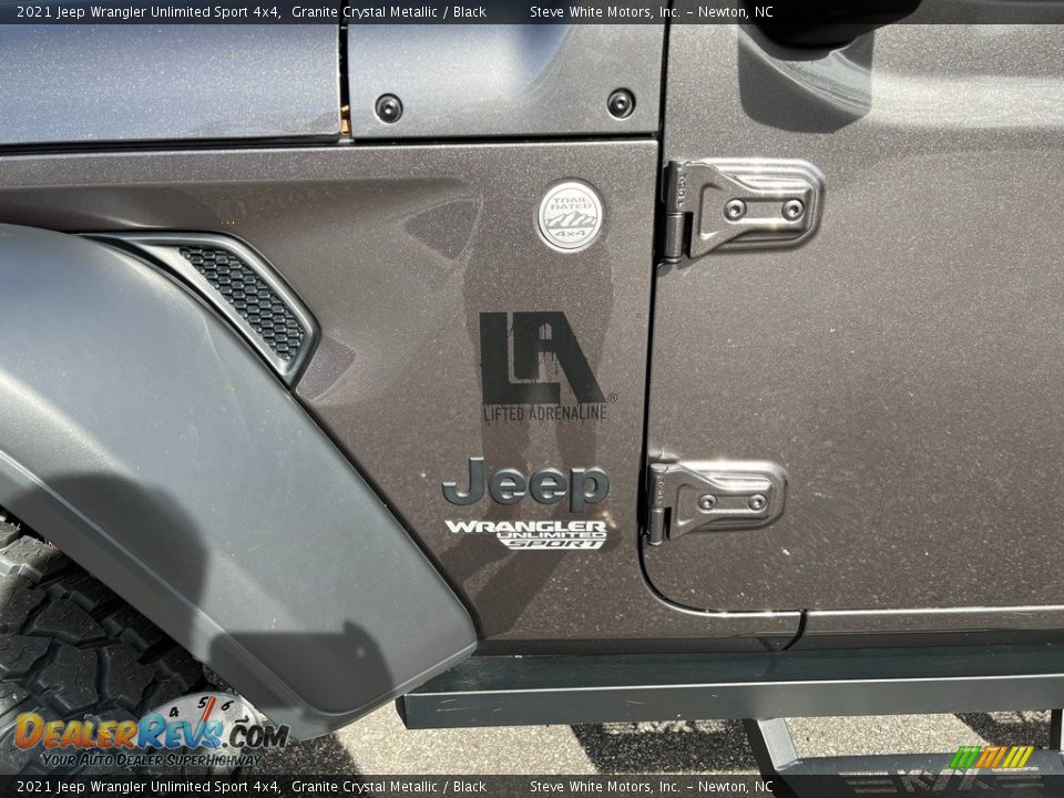 2021 Jeep Wrangler Unlimited Sport 4x4 Granite Crystal Metallic / Black Photo #3