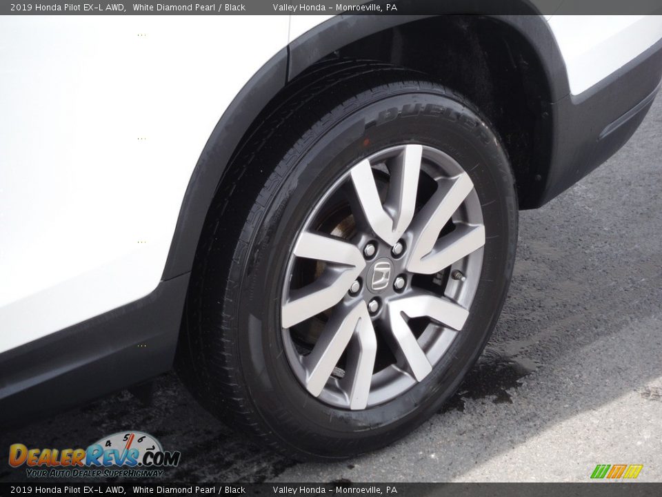 2019 Honda Pilot EX-L AWD White Diamond Pearl / Black Photo #3