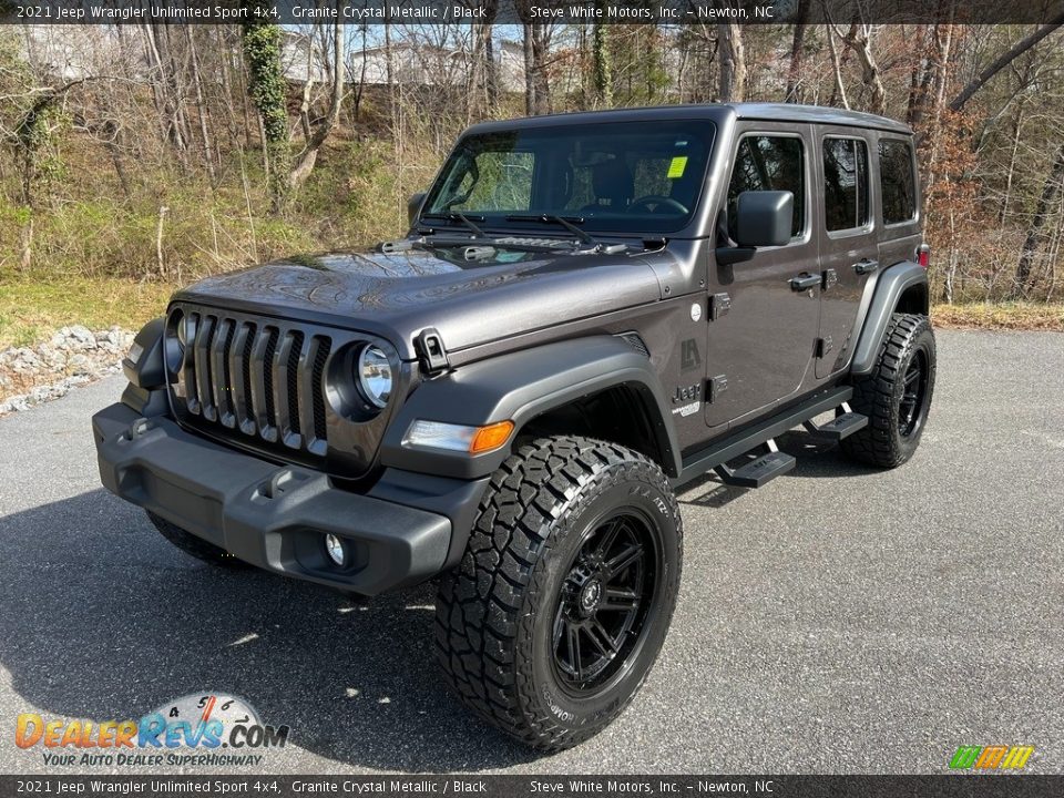 2021 Jeep Wrangler Unlimited Sport 4x4 Granite Crystal Metallic / Black Photo #4