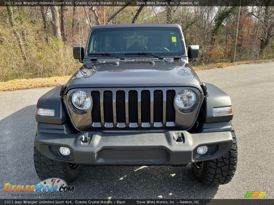 2021 Jeep Wrangler Unlimited Sport 4x4 Granite Crystal Metallic / Black Photo #5