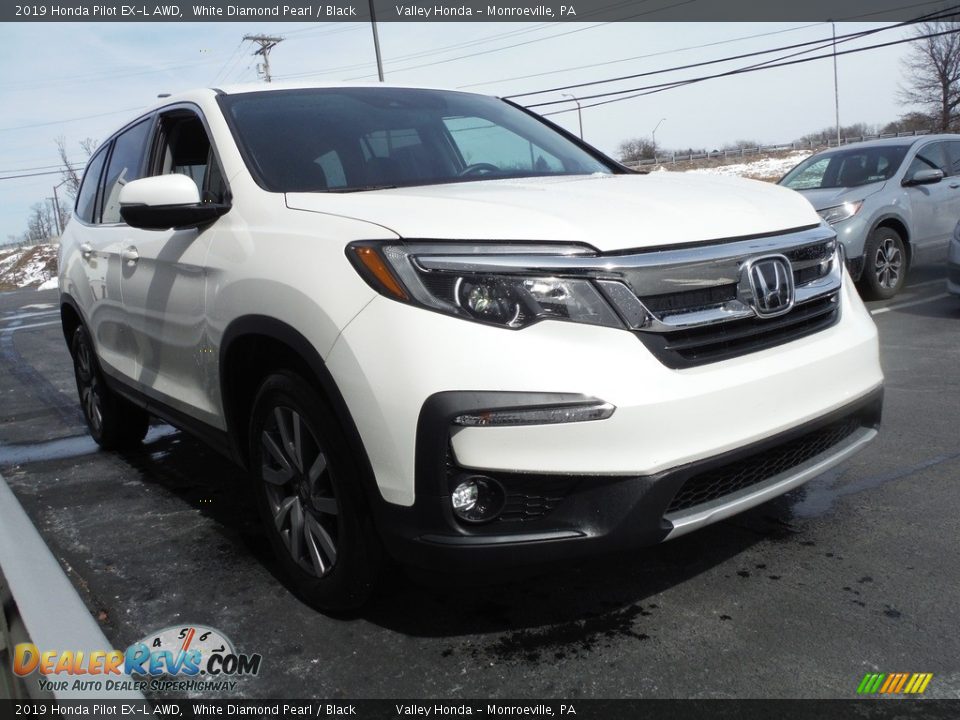 2019 Honda Pilot EX-L AWD White Diamond Pearl / Black Photo #6