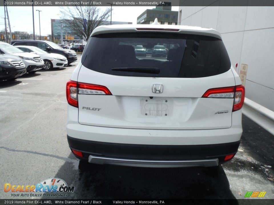 2019 Honda Pilot EX-L AWD White Diamond Pearl / Black Photo #8