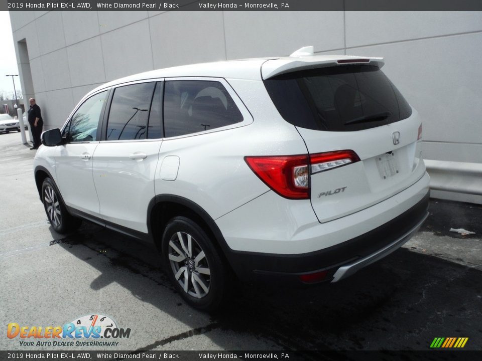 2019 Honda Pilot EX-L AWD White Diamond Pearl / Black Photo #9