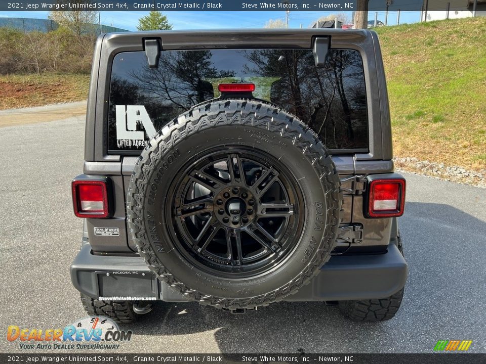 2021 Jeep Wrangler Unlimited Sport 4x4 Granite Crystal Metallic / Black Photo #9