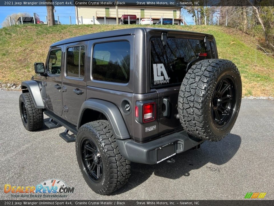 2021 Jeep Wrangler Unlimited Sport 4x4 Granite Crystal Metallic / Black Photo #10