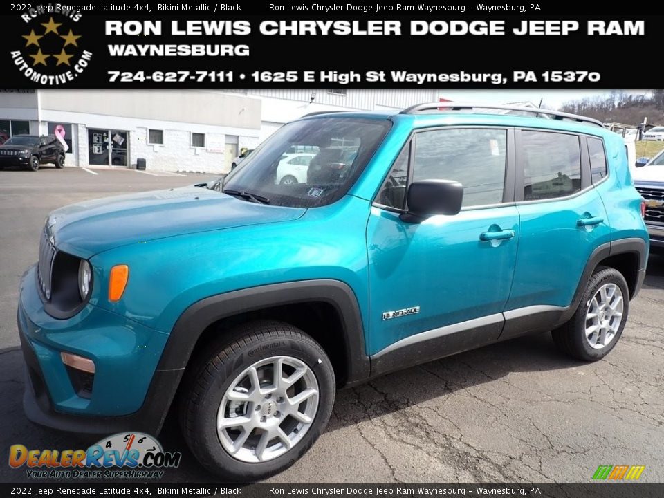 2022 Jeep Renegade Latitude 4x4 Bikini Metallic / Black Photo #1