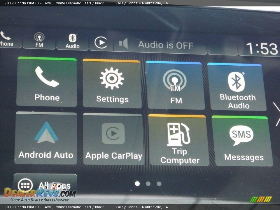 2019 Honda Pilot EX-L AWD White Diamond Pearl / Black Photo #21