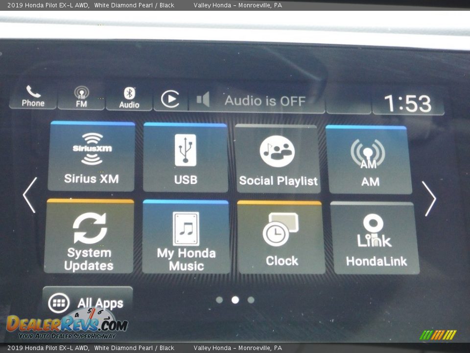 2019 Honda Pilot EX-L AWD White Diamond Pearl / Black Photo #23