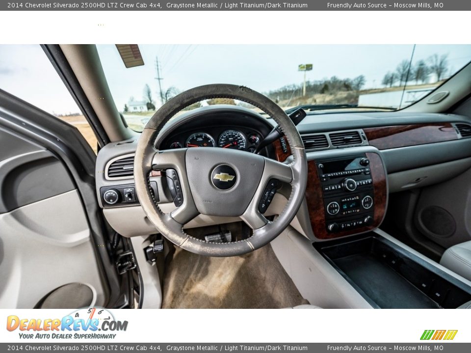 2014 Chevrolet Silverado 2500HD LTZ Crew Cab 4x4 Graystone Metallic / Light Titanium/Dark Titanium Photo #27