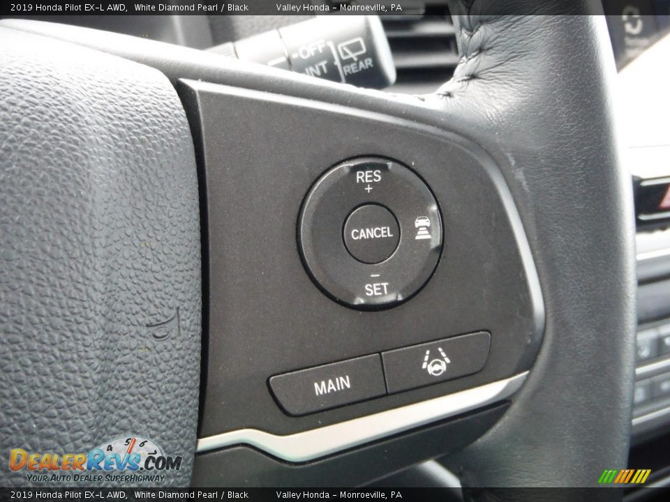 2019 Honda Pilot EX-L AWD White Diamond Pearl / Black Photo #27
