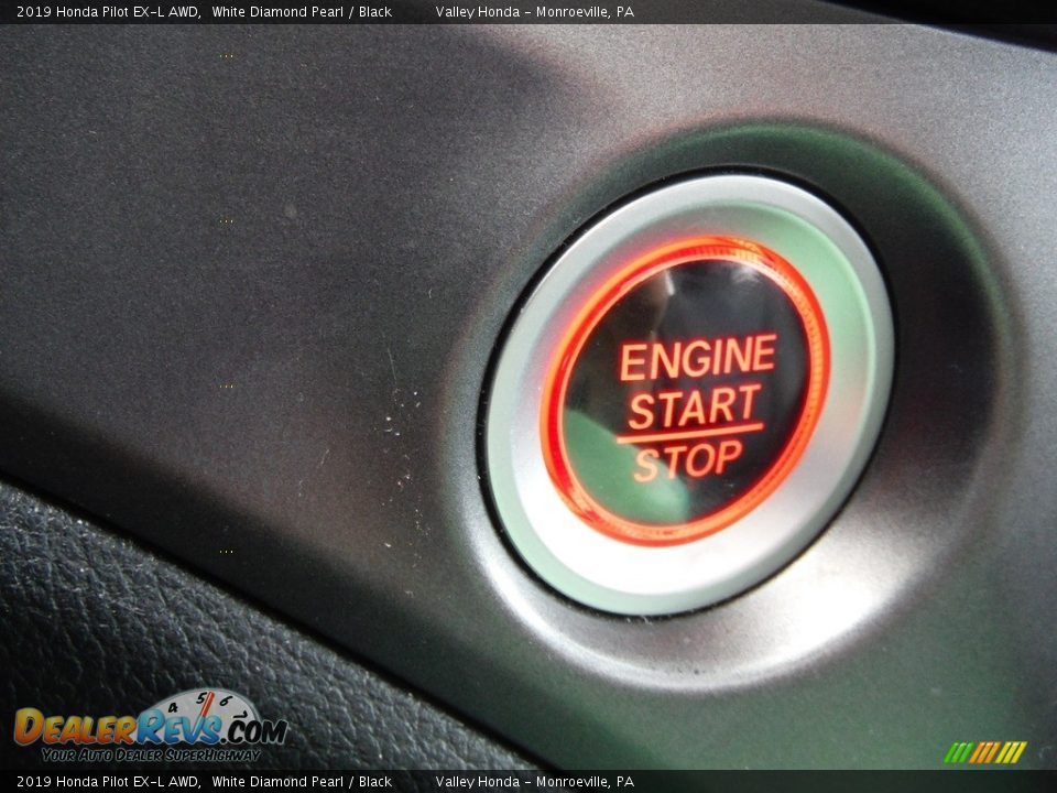 2019 Honda Pilot EX-L AWD White Diamond Pearl / Black Photo #28