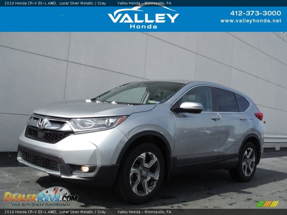 2019 Honda CR-V EX-L AWD Lunar Silver Metallic / Gray Photo #1