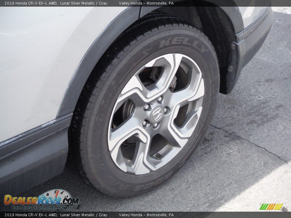 2019 Honda CR-V EX-L AWD Lunar Silver Metallic / Gray Photo #4
