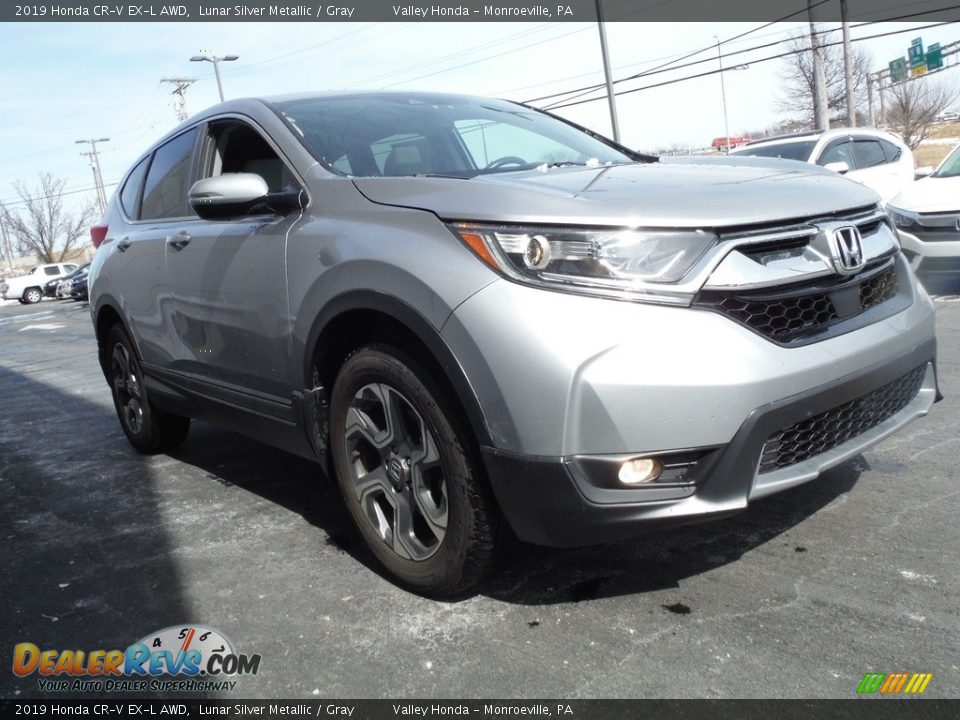 2019 Honda CR-V EX-L AWD Lunar Silver Metallic / Gray Photo #6