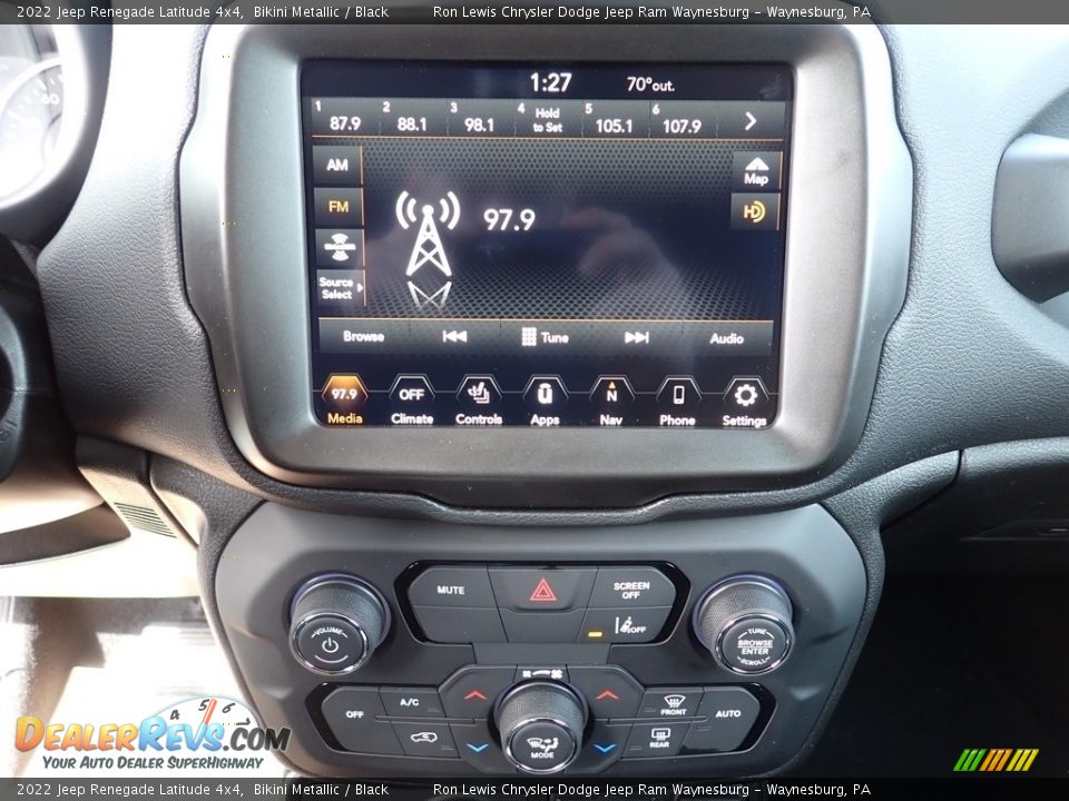 2022 Jeep Renegade Latitude 4x4 Bikini Metallic / Black Photo #20