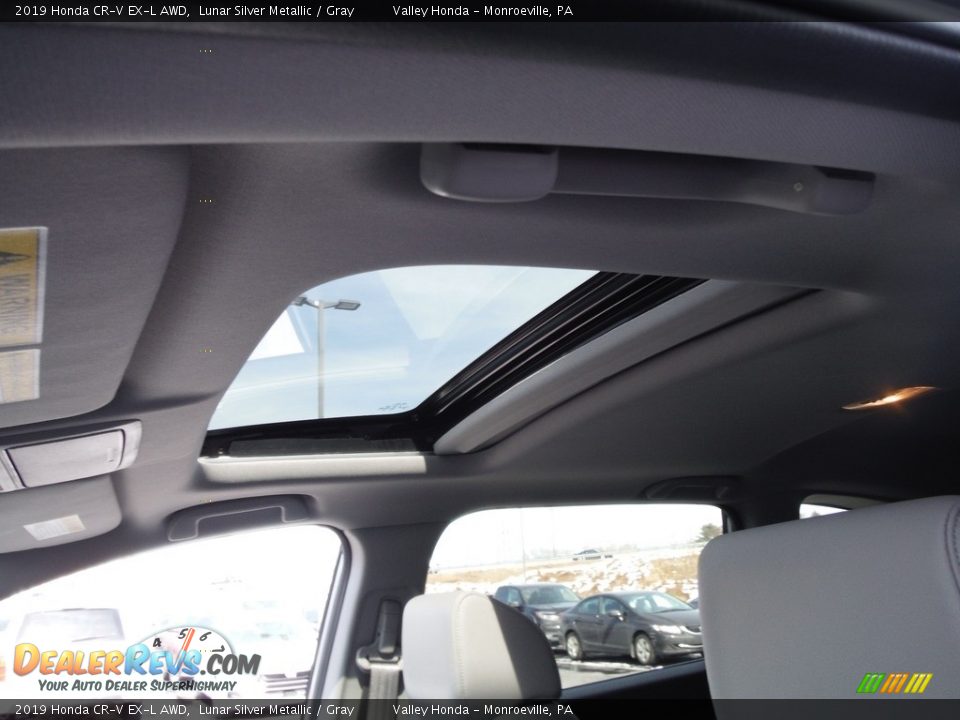 2019 Honda CR-V EX-L AWD Lunar Silver Metallic / Gray Photo #12