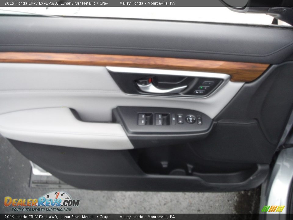 2019 Honda CR-V EX-L AWD Lunar Silver Metallic / Gray Photo #13