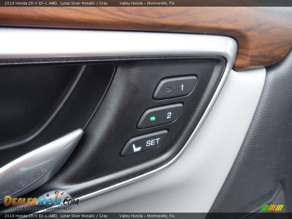 2019 Honda CR-V EX-L AWD Lunar Silver Metallic / Gray Photo #14