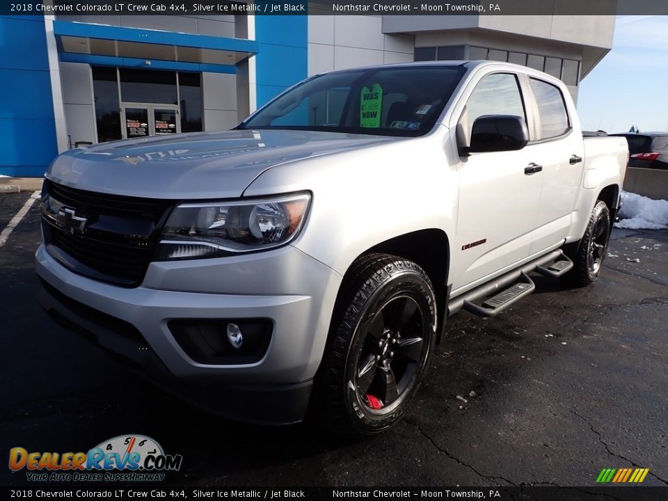 2018 Chevrolet Colorado LT Crew Cab 4x4 Silver Ice Metallic / Jet Black Photo #2