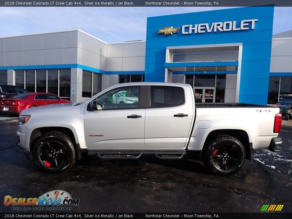 Silver Ice Metallic 2018 Chevrolet Colorado LT Crew Cab 4x4 Photo #3