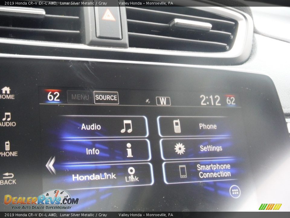 2019 Honda CR-V EX-L AWD Lunar Silver Metallic / Gray Photo #21