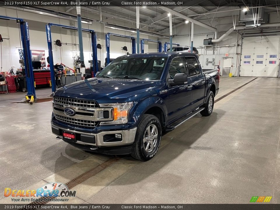 2019 Ford F150 XLT SuperCrew 4x4 Blue Jeans / Earth Gray Photo #1