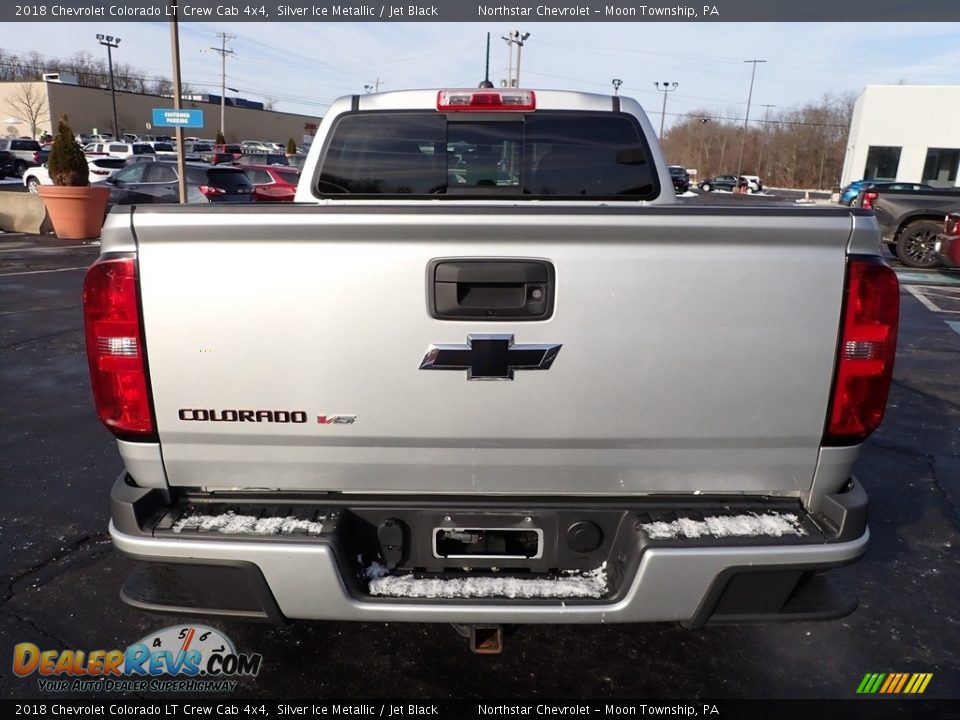 2018 Chevrolet Colorado LT Crew Cab 4x4 Silver Ice Metallic / Jet Black Photo #6