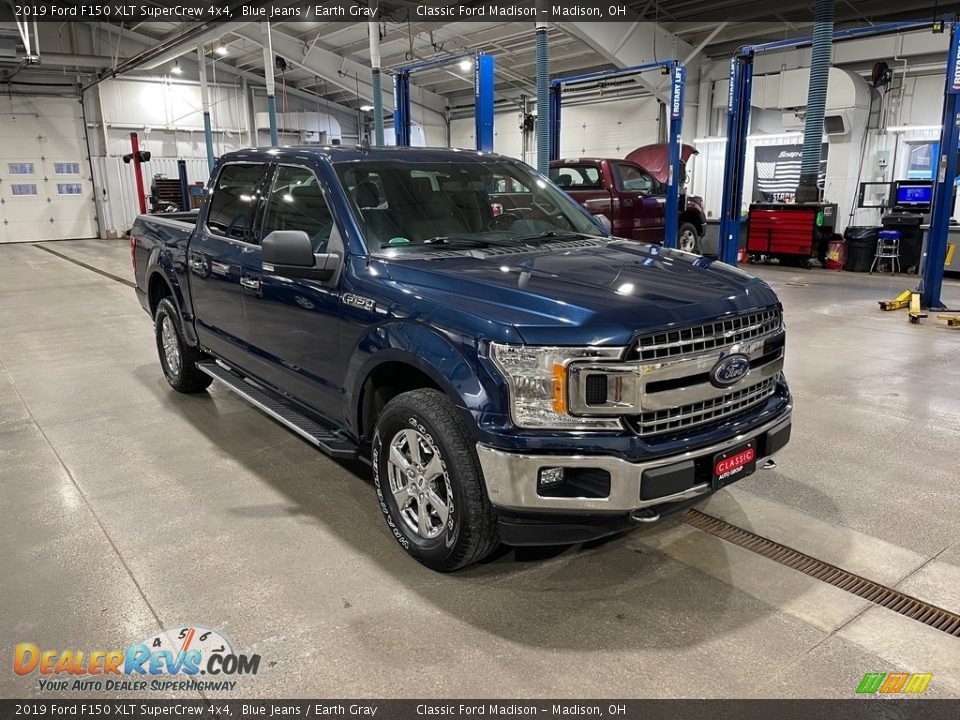 2019 Ford F150 XLT SuperCrew 4x4 Blue Jeans / Earth Gray Photo #3