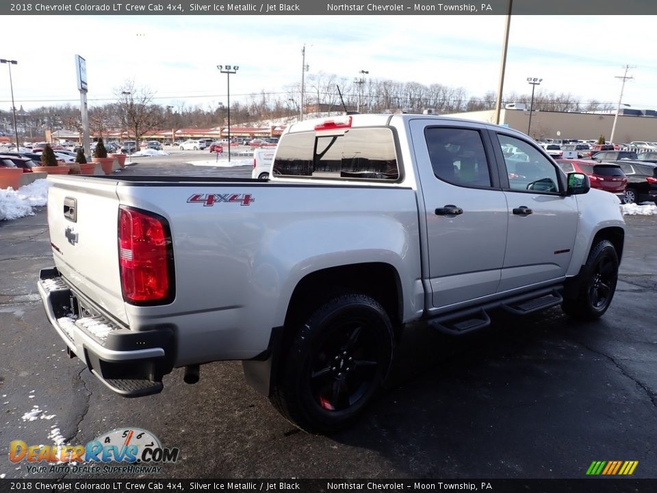 2018 Chevrolet Colorado LT Crew Cab 4x4 Silver Ice Metallic / Jet Black Photo #8