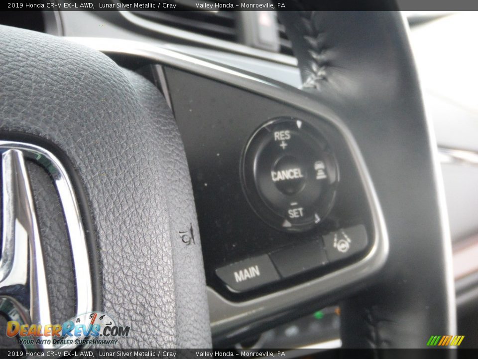 2019 Honda CR-V EX-L AWD Lunar Silver Metallic / Gray Photo #26