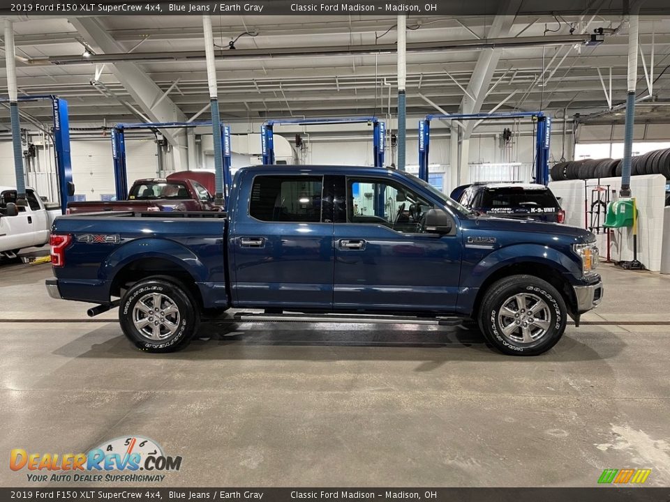 2019 Ford F150 XLT SuperCrew 4x4 Blue Jeans / Earth Gray Photo #4