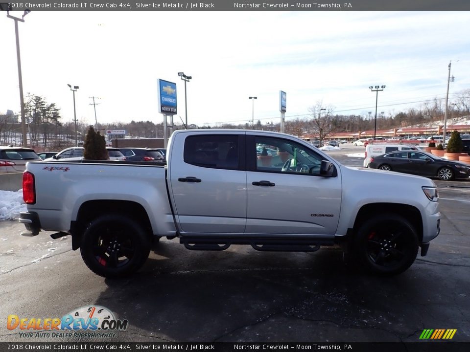 2018 Chevrolet Colorado LT Crew Cab 4x4 Silver Ice Metallic / Jet Black Photo #9