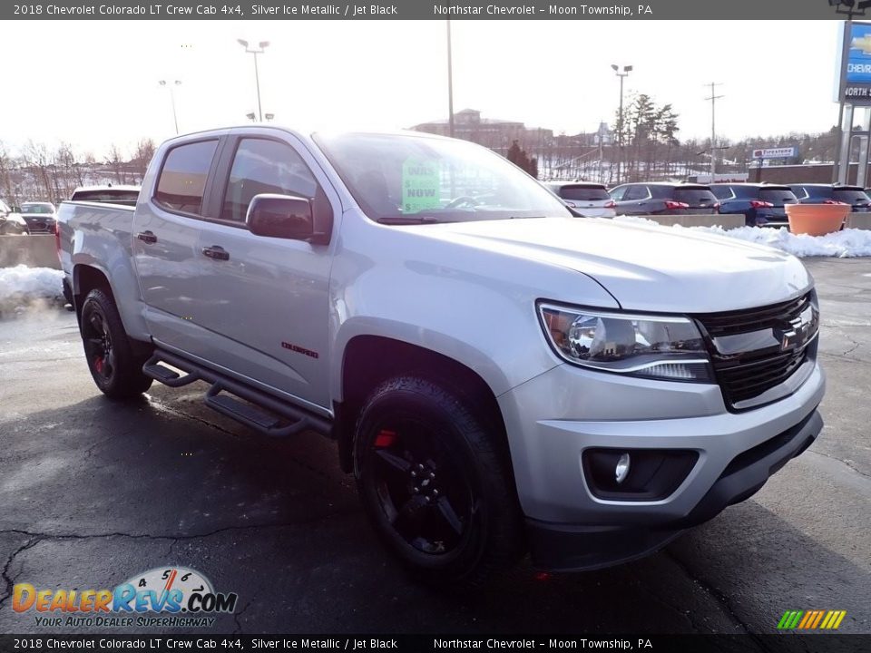 2018 Chevrolet Colorado LT Crew Cab 4x4 Silver Ice Metallic / Jet Black Photo #10