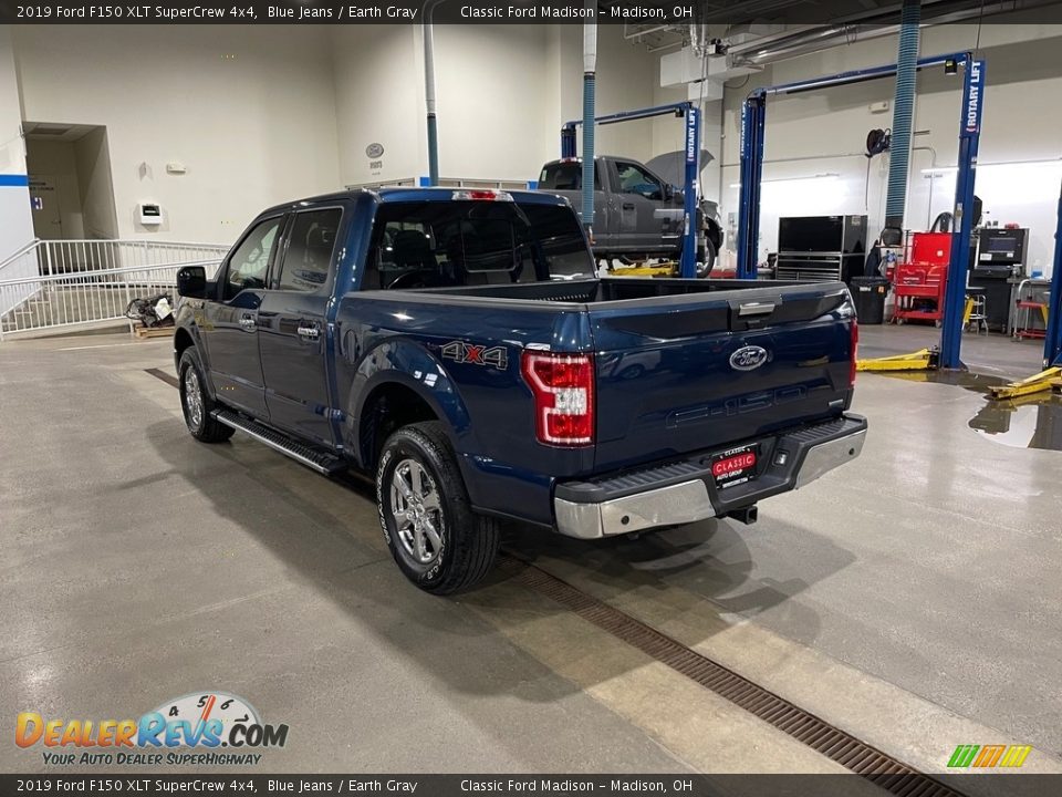 2019 Ford F150 XLT SuperCrew 4x4 Blue Jeans / Earth Gray Photo #6