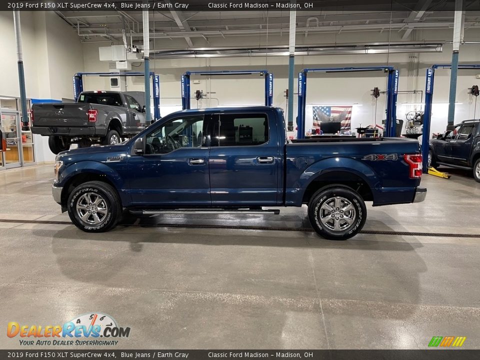 2019 Ford F150 XLT SuperCrew 4x4 Blue Jeans / Earth Gray Photo #7