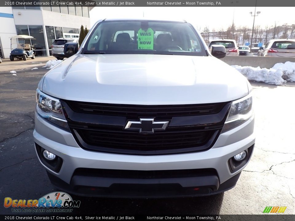 2018 Chevrolet Colorado LT Crew Cab 4x4 Silver Ice Metallic / Jet Black Photo #12