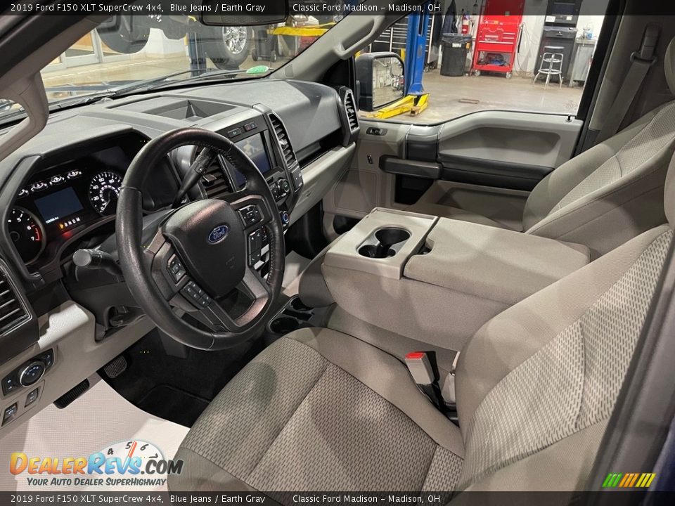 2019 Ford F150 XLT SuperCrew 4x4 Blue Jeans / Earth Gray Photo #10