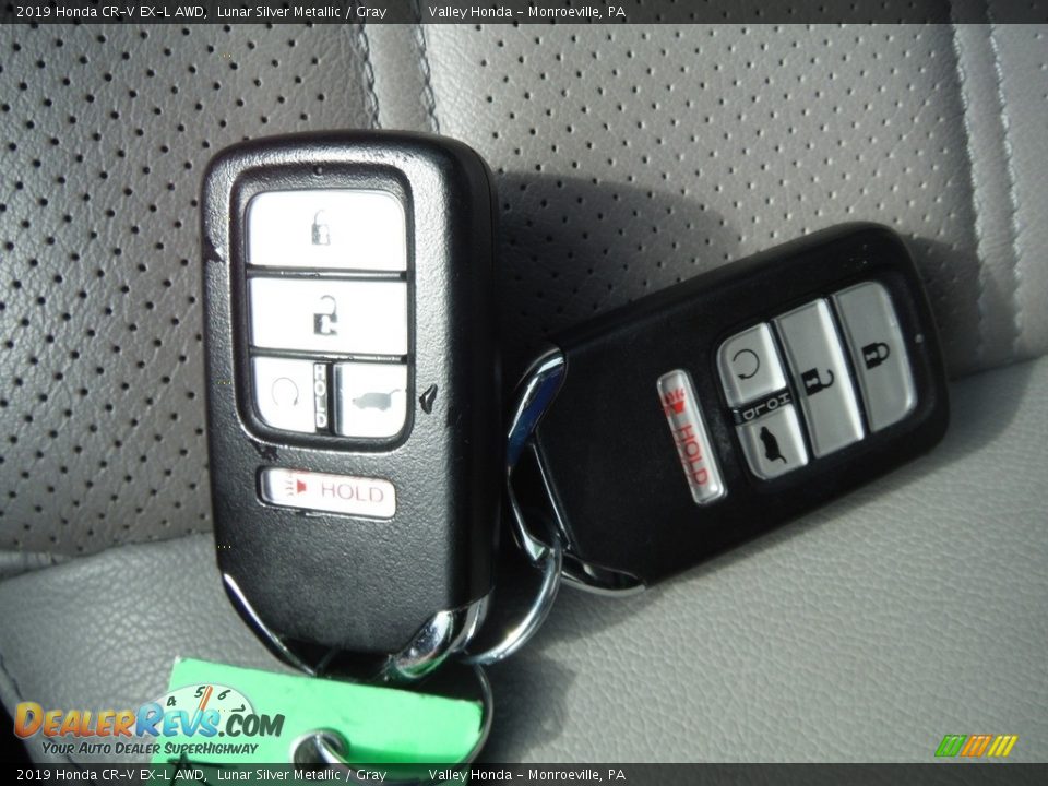 2019 Honda CR-V EX-L AWD Lunar Silver Metallic / Gray Photo #34
