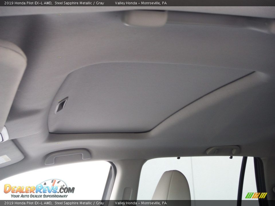 2019 Honda Pilot EX-L AWD Steel Sapphire Metallic / Gray Photo #11