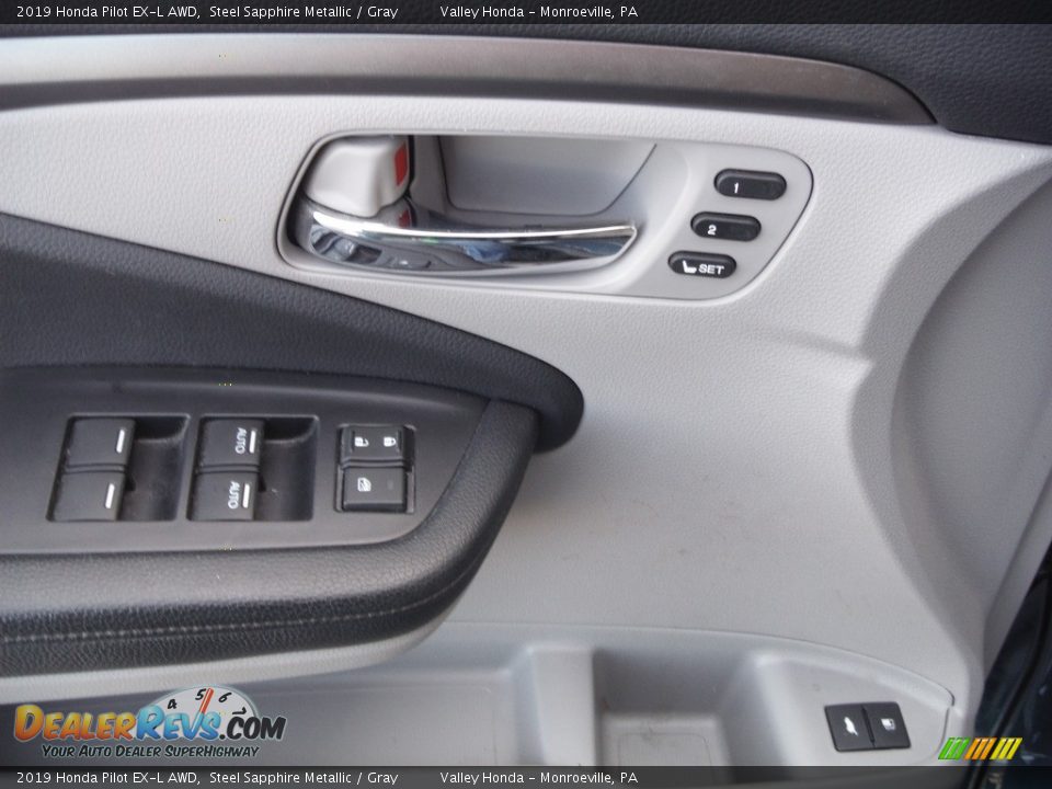 2019 Honda Pilot EX-L AWD Steel Sapphire Metallic / Gray Photo #14