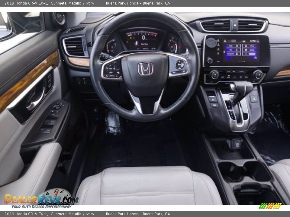 2019 Honda CR-V EX-L Gunmetal Metallic / Ivory Photo #5