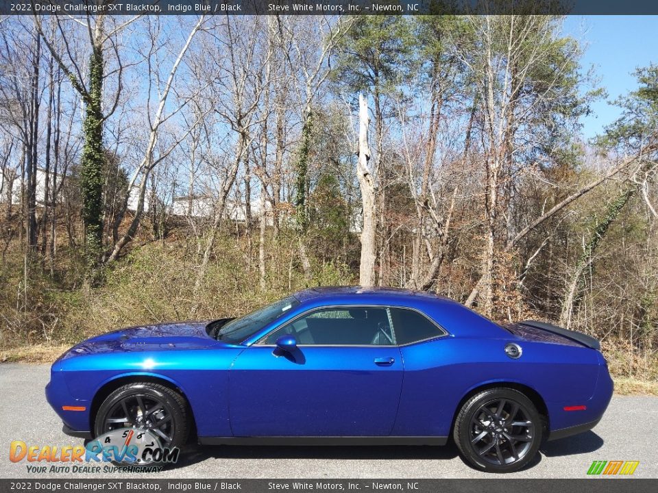 2022 Dodge Challenger SXT Blacktop Indigo Blue / Black Photo #1