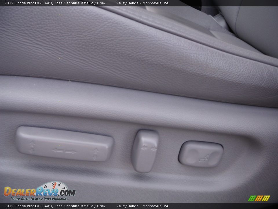 2019 Honda Pilot EX-L AWD Steel Sapphire Metallic / Gray Photo #16
