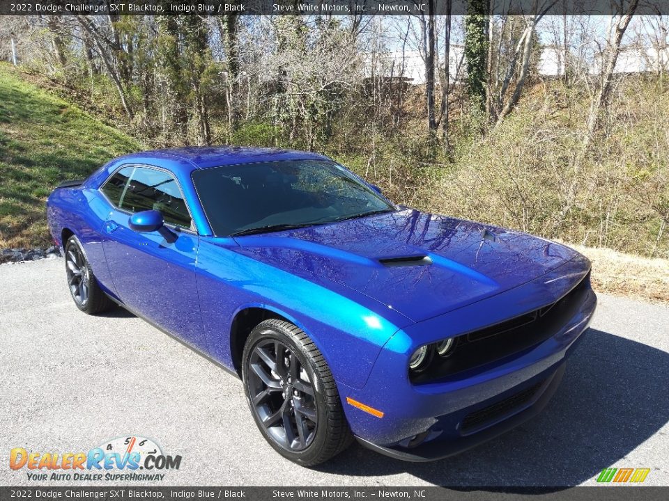 2022 Dodge Challenger SXT Blacktop Indigo Blue / Black Photo #4