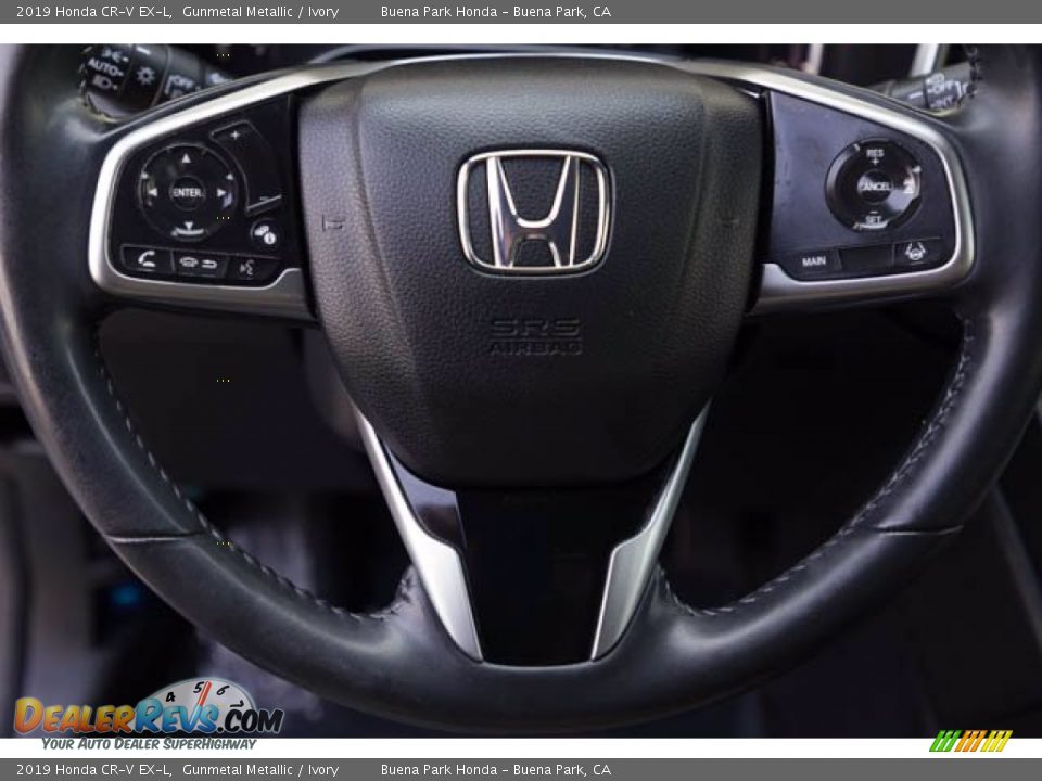 2019 Honda CR-V EX-L Gunmetal Metallic / Ivory Photo #11