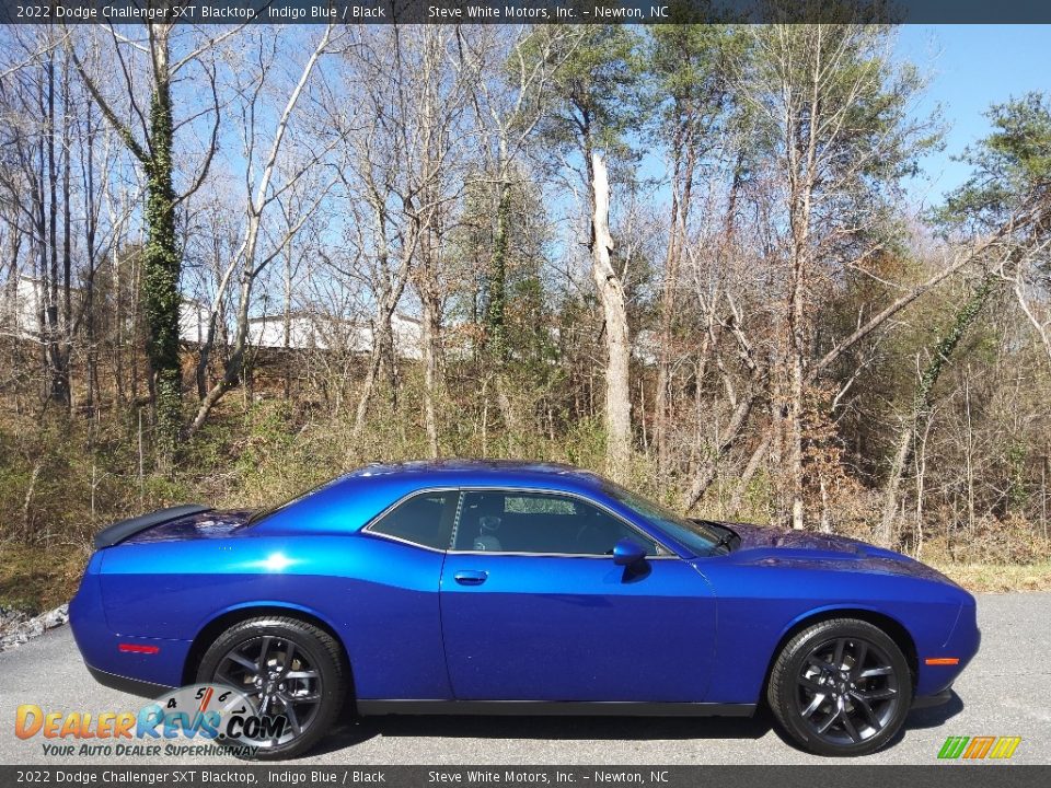 2022 Dodge Challenger SXT Blacktop Indigo Blue / Black Photo #5