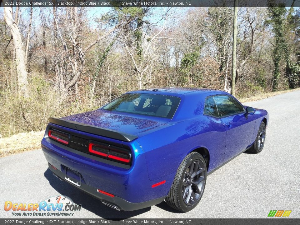 2022 Dodge Challenger SXT Blacktop Indigo Blue / Black Photo #6